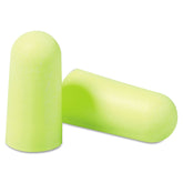 Tapones para oídos 3M Earsoft Yellow Neons, empaquetados individualmente para higiene.