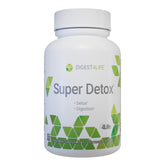 4Life Super Detox frente de la botella, apoya la función hepática saludable