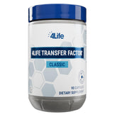 Envase de 90 cápsulas vegetales de 4Life Transfer Factor Classic para apoyo diario.