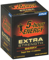 5-hour ENERGY volcado de botella con sabor baya para energía rápida y conveniente