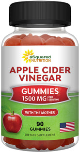 Gomitas aSquared Nutrition con vinagre de manzana, posible apoyo a la digestión.