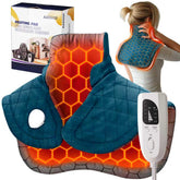 AASSOO Almohadilla térmica grafeno ofrece calor profundo para cuello y espalda.