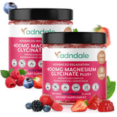 Envase de Adndale gomitas magnesio glycinato con ashwagandha para relajación