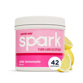 AdvoCare Spark, lata de limonada rosa, energía suave para empezar el día