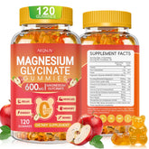 Gomitas AEQNJV magnesio glicinato 600 mg para calma diaria