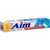 Aim pasta dientes gel de menta, tres tubos en paquete para familia.
