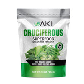 AKI ORGANIC Mezcla verde crucíferos en empaque, lista para batidos