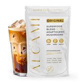 alcami elements empaque de la alternativa al café de hongos para uso diario.