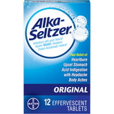 Alka-Seltzer Original tabletas efervescentes para alivio rápido de molestias.