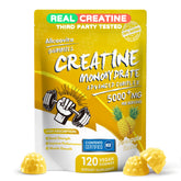 Allcoovita Creatine Gummy envase frente, apoyo a la fuerza diaria