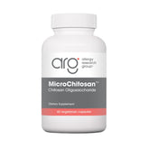 Nutricology MicroChitosan frasco muestra cápsulas vegetarianas para apoyo detoxificante