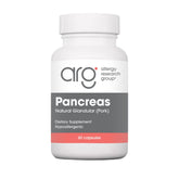Allergy Research Group Nutricology pancreas de cerdo, frasco de cápsulas, apoyo digestivo con enzimas naturales