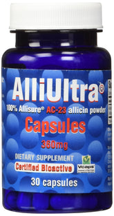ALLIMAX AlliUltra, bote de 30 cápsulas, uso diario práctico.