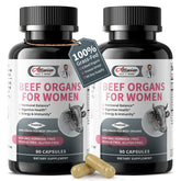 Alliwise 2 Pack: mezcla de órganos de res para mujeres; cápsulas fáciles de tomar.