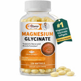 Alliwise magnesio glicinato 400 mg con D3 y B6, cápsulas suaves para tragar fácilmente.