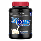 ALLMAX AllWhey empaque frontal con vainilla francesa para empezar el día
