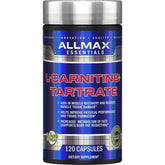 ALLMAX Essentials L-CARNITINE Tartrato en botella de 120 cápsulas para energía sostenida