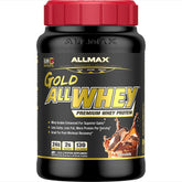 ALLMAX Gold ALLWHEY proteina de suero chocolate, botella de 2 lb para recuperación muscular