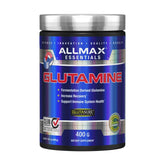 ALLMAX L-glutamina en polvo en bote: apoyo potencial a recuperación muscular y salud intestinal