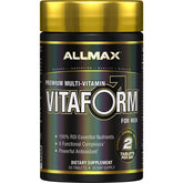 ALLMAX Vitaform frente al frasco, apoyo diario para hombres activos
