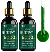 Gotas de clorofila Alpha Flow en botella de 4 oz para detox suave.