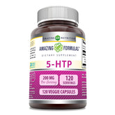 Amazing Formulas 5-HTP, botella 120 cápsulas, conveniente para uso diario.