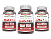 Amazing Formulas BCAA en cápsulas, porción de 1000 mg para apoyo de recuperación durante entrenamientos