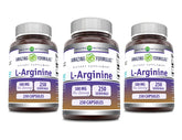 Amazing Formulas L-Arginina cápsulas frente: cápsulas fáciles de tragar para uso diario.