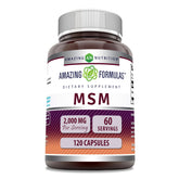 Amazing Formulas MSM cápsulas 2000 mg para uso diario y cómodo