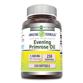 Botella de Amazing Nutrition Aceite de Onagra 1300 mg para uso diario.