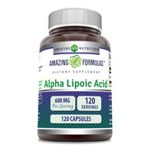 Amazing Nutrition ácido alfa-lipoico 600 mg, cápsula para uso diario