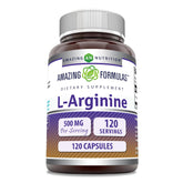 Amazing Nutrition Arginina 500 mg cápsulas para soporte diario de bienestar