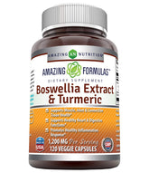 Amazing Nutrition Boswellia Turmeric cápsulas: envase para uso diario.