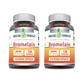 Amazing Nutrition Bromelina cápsulas en frasco de vidrio para uso diario