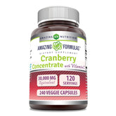 Amazing Nutrition Cranberry Concentrate en botella de 30000 mg para uso diario.
