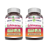 Amazing Nutrition Echinacea 1300 mg cápsulas vegetales para uso diario y bienestar.