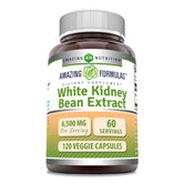 Amazing Nutrition extracto frijol blanco en botella de 6500 mg para uso diario.