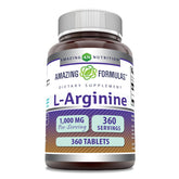 Amazing Formulas L-Arginina: tabletas de 1000 mg para uso diario