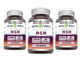 Amazing Nutrition MSM cápsulas en embalaje: posible apoyo al bienestar diario