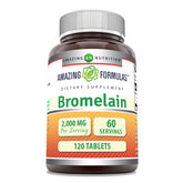 Amazing Nutrition Bromelina 2000 mg por porción para apoyo digestivo potencial