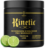 Ambrosia Kinetic sabor Lima Tropical en polvo para energía limpia durante el entrenamiento.