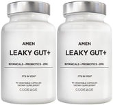 Amen Leaky Gut: cápsulas listas para uso diario para apoyo digestivo suave.