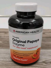 American Health Super Papaya Enzyme Plus, tabletas masticables para uso diario