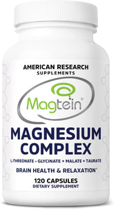 American Research Supplements Magnesium L-Threonate Complex en botella, apoyo para concentración y descanso.