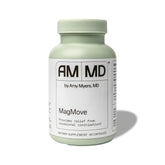 Envase de MagMove de Amy Myers MD mostrando cápsulas para apoyar la normalidad digestiva