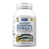 ANDREW LESSMAN Maximo Esencial Omega-3, botella-vertido, fácil de usar en la rutina diaria.