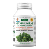 ANDREW LESSMAN Maximum L+Z Astaxantina frasco frontal para soporte ocular