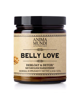 Envase de Belly Love Powder de Anima Mundi Apothecary para uso diario.