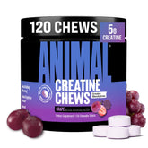 Animal Creatina Masticables en empaque frontal, opción conveniente para entrenamientos