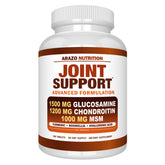 Arazo Nutrition Glucosamina Chondroitina botella frente, apoyo a la movilidad articular.